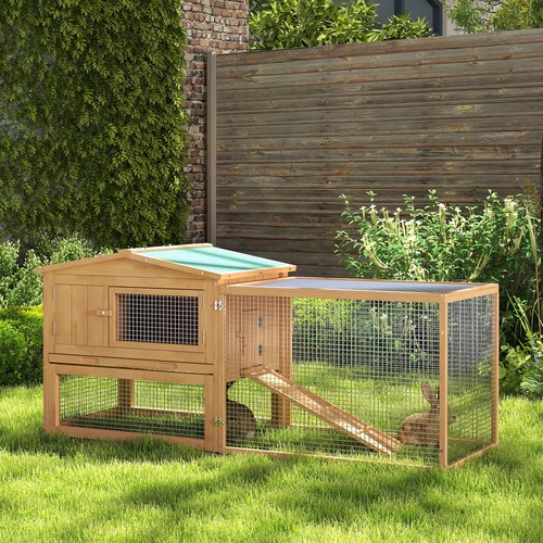 Rabbit hutch wooden - hutch,, guinea
