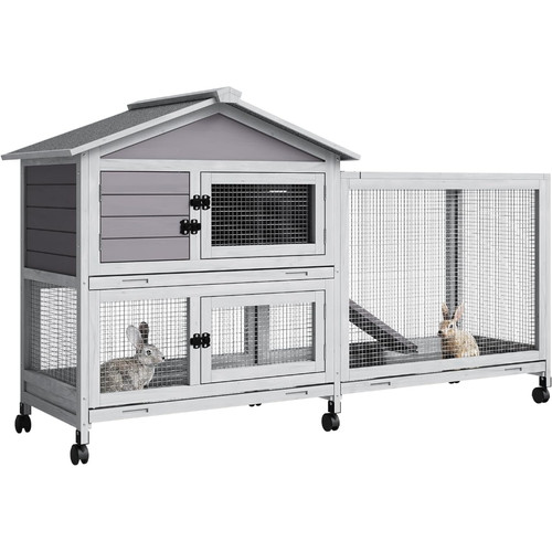 Rabbit hutch indoor - rabbit, outdoor