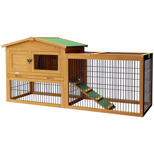 Pawhut rabbit hutch pet - pawhut,