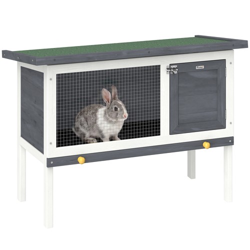 Pawhut rabbit hutch guinea - pawhut,
