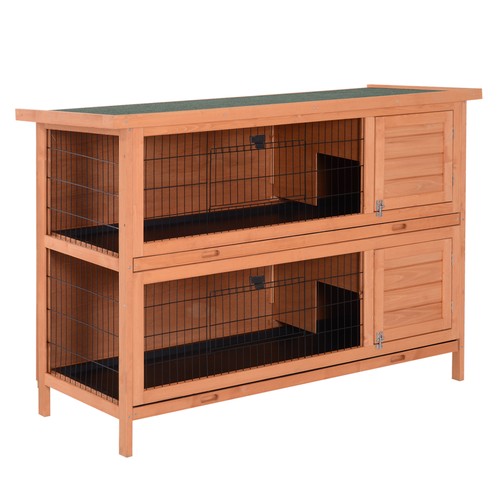 Pawhut rabbit hutch - pawhut, hutch,