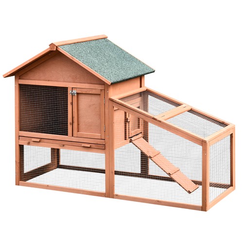 Pawhut rabbit hutch tier - hutch,,