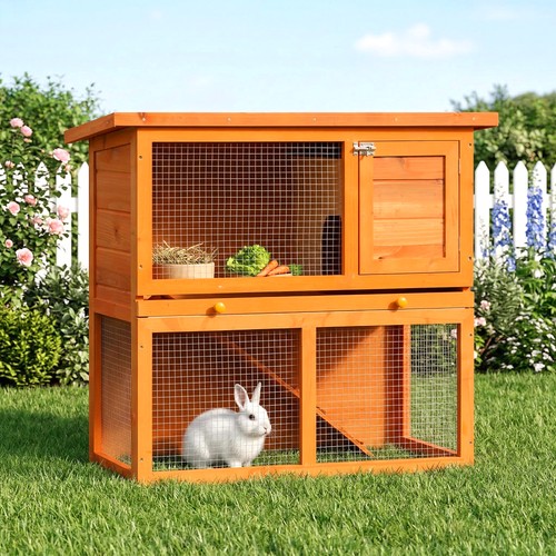 Pawhut 90cm tiers rabbit - tiers,