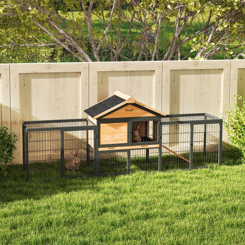 Rabbit hutch outdoor wooden - hutch,