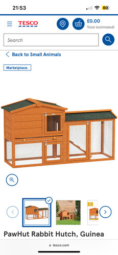 Pawhut rabbit hutch - rabbit, with