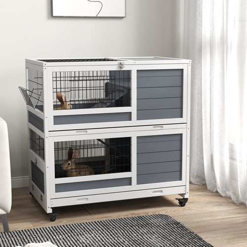 Rabbit hutch wooden guinea - hutch,,