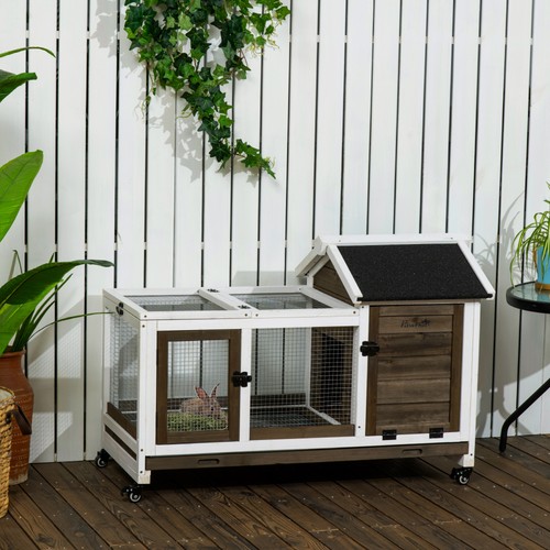 Rabbit hutch with wheels - rabbit,