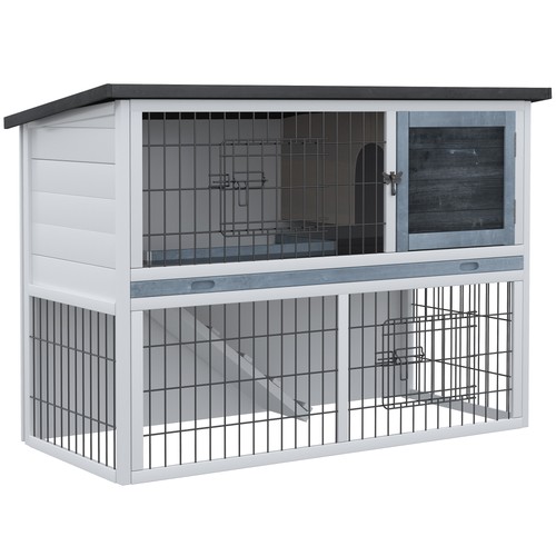Pawhut rabbit hutch - rabbit, hutch,