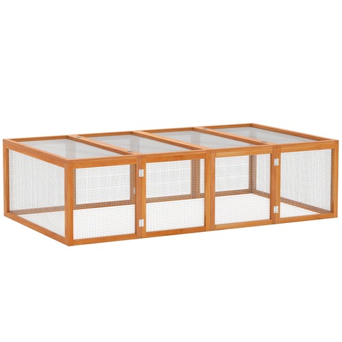 Pawhut rabbit hutch cage - rabbit,