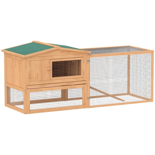 Pawhut rabbit hutch guinea - pawhut,