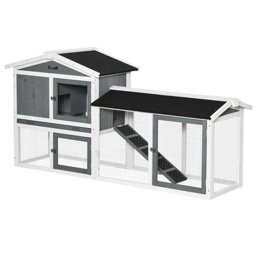 Two tier wooden - rabbit, hutch