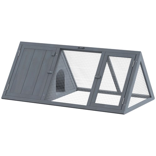 Pawhut rabbit hutch - pawhut,
