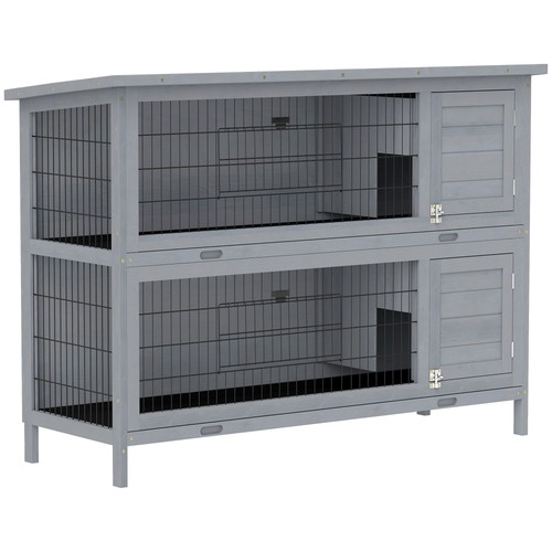 Pawhut rabbit hutch guinea - pawhut, hutch,