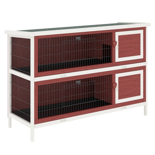 Pawhut rabbit hutch guinea - pawhut,