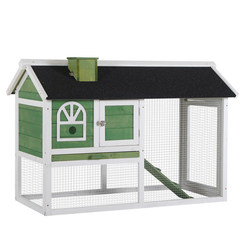 Rabbit hutch wood bunny cage - hutch,