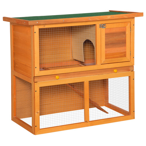 Tier rabbit hutch small - 2-tier,