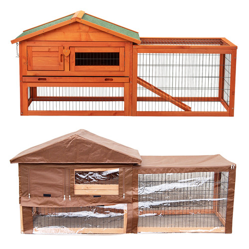 Rabbit hutch with - hutch,