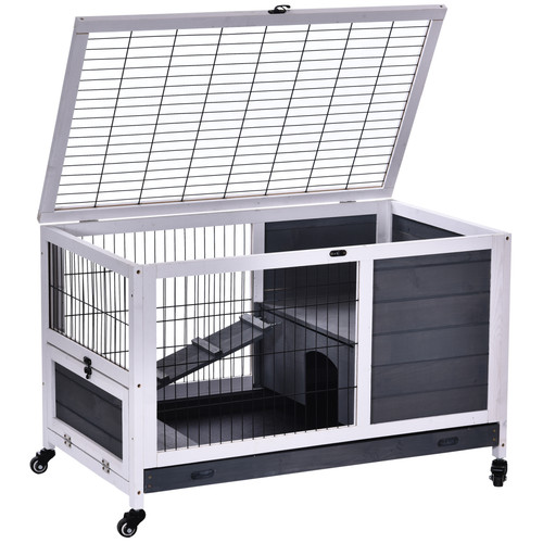 Wood indoor rabbit - indoor, hutch