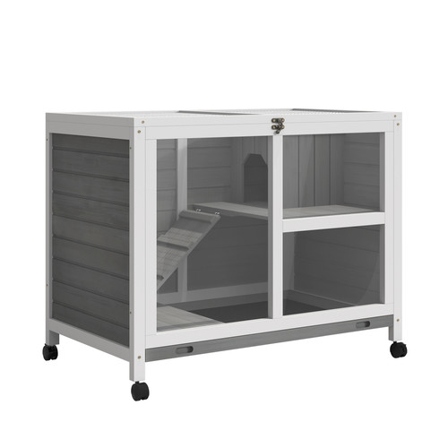 Wood rabbit hutch bunny cage - bunny,